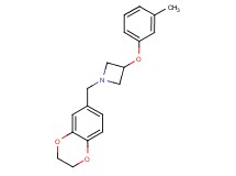 1-(2,3-dihydro-1,4-benzodioxin-6-ylmethyl)-3-(3-methylphenoxy)azetidine