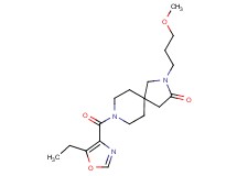 8-[(5-ethyl-1,3-oxazol-4-yl)carbonyl]-2-(3-methoxypropyl)-2,8-diazaspiro[4.5]decan-3-one