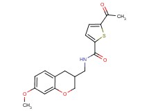 5-acetyl-N-[(7-methoxy-3,4-dihydro-2H-chromen-3-yl)methyl]thiophene-2-carboxamide