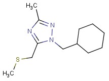 1-(cyclohexylmethyl)-3-methyl-5-[(methylthio)methyl]-1H-1,2,4-triazole