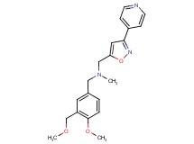 1-[4-methoxy-3-(methoxymethyl)phenyl]-N-methyl-N-{[3-(4-pyridinyl)-5-isoxazolyl]methyl}methanamine