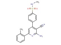 4-[2-amino-3-cyano-6-(2-methylphenyl)pyridin-4-yl]-N-methylbenzenesulfonamide