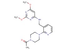 N-{[2-(4-acetyl-1-piperazinyl)-3-pyridinyl]methyl}-2,6-dimethoxy-4-pyrimidinamine