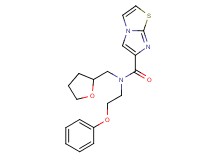 N-(2-phenoxyethyl)-N-(tetrahydrofuran-2-ylmethyl)imidazo[2,1-b][1,3]thiazole-6-carboxamide
