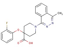 4-(2-fluorophenoxy)-1-(4-methylphthalazin-1-yl)piperidine-4-carboxylic acid