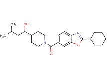 1-{1-[(2-cyclohexyl-1,3-benzoxazol-6-yl)carbonyl]-4-piperidinyl}-3-methyl-1-butanol