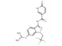 N-[6-isopropoxy-1-(2,2,2-trifluoroethyl)-1H-indazol-3-yl]-6-oxo-1,6-dihydropyridine-3-carboxamide