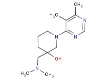 3-[(dimethylamino)methyl]-1-(5,6-dimethylpyrimidin-4-yl)piperidin-3-ol