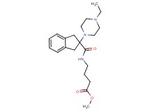 methyl 4-({[2-(4-ethyl-1-piperazinyl)-2,3-dihydro-1H-inden-2-yl]carbonyl}amino)butanoate
