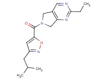 2-ethyl-6-[(3-isobutylisoxazol-5-yl)carbonyl]-6,7-dihydro-5H-pyrrolo[3,4-d]pyrimidine