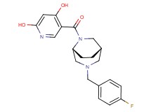 5-{[(1S*,5R*)-3-(4-fluorobenzyl)-3,6-diazabicyclo[3.2.2]non-6-yl]carbonyl}-2,4-pyridinediol