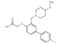 ({4'-fluoro-3-[(4-methoxypiperidin-1-yl)methyl]biphenyl-4-yl}oxy)acetic acid