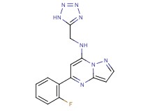 5-(2-fluorophenyl)-N-(1H-tetrazol-5-ylmethyl)pyrazolo[1,5-a]pyrimidin-7-amine