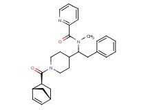 N-(1-{1-[(1R*,2S*,4R*)-bicyclo[2.2.1]hept-5-en-2-ylcarbonyl]-4-piperidinyl}-2-phenylethyl)-N-methyl-2-pyridinecarboxamide