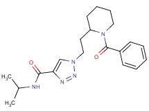 1-[2-(1-benzoyl-2-piperidinyl)ethyl]-N-isopropyl-1H-1,2,3-triazole-4-carboxamide
