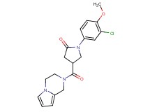 1-(3-chloro-4-methoxyphenyl)-4-(3,4-dihydropyrrolo[1,2-a]pyrazin-2(1H)-ylcarbonyl)-2-pyrrolidinone