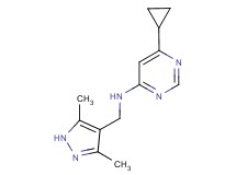 6-cyclopropyl-N-[(3,5-dimethyl-1H-pyrazol-4-yl)methyl]pyrimidin-4-amine
