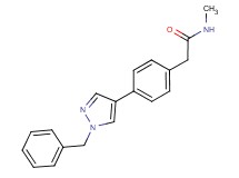 2-[4-(1-benzyl-1H-pyrazol-4-yl)phenyl]-N-methylacetamide