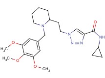 N-cyclopropyl-1-{2-[1-(3,4,5-trimethoxybenzyl)-2-piperidinyl]ethyl}-1H-1,2,3-triazole-4-carboxamide