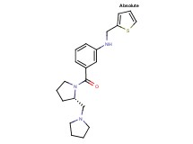 (3-{[(2S)-2-(pyrrolidin-1-ylmethyl)pyrrolidin-1-yl]carbonyl}phenyl)(2-thienylmethyl)amine
