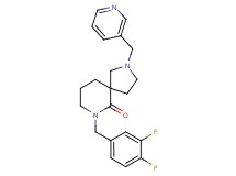 7-(3,4-difluorobenzyl)-2-(3-pyridinylmethyl)-2,7-diazaspiro[4.5]decan-6-one