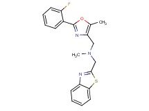 (1,3-benzothiazol-2-ylmethyl){[2-(2-fluorophenyl)-5-methyl-1,3-oxazol-4-yl]methyl}methylamine