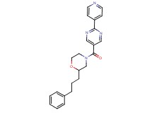 2-(3-phenylpropyl)-4-{[2-(4-pyridinyl)-5-pyrimidinyl]carbonyl}morpholine