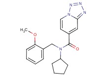 N-cyclopentyl-N-(2-methoxybenzyl)tetrazolo[1,5-a]pyridine-7-carboxamide