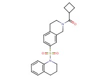 1-{[2-(cyclobutylcarbonyl)-1,2,3,4-tetrahydroisoquinolin-7-yl]sulfonyl}-1,2,3,4-tetrahydroquinoline