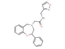 N-(3-isoxazolylmethyl)-2-(2-phenyl-2,3-dihydro-1,4-benzoxazepin-4(5H)-yl)acetamide
