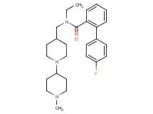 N-ethyl-4'-fluoro-N-[(1'-methyl-1,4'-bipiperidin-4-yl)methyl]-2-biphenylcarboxamide