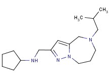 N-[(5-isobutyl-5,6,7,8-tetrahydro-4H-pyrazolo[1,5-a][1,4]diazepin-2-yl)methyl]cyclopentanamine