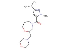 4-[(3-isopropyl-1-methyl-1H-pyrazol-5-yl)carbonyl]-2-(4-morpholinylmethyl)-1,4-oxazepane