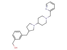 [3-({1-[1-(pyridin-2-ylmethyl)piperidin-4-yl]pyrrolidin-3-yl}methyl)phenyl]methanol