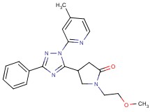 1-(2-methoxyethyl)-4-[1-(4-methylpyridin-2-yl)-3-phenyl-1H-1,2,4-triazol-5-yl]pyrrolidin-2-one