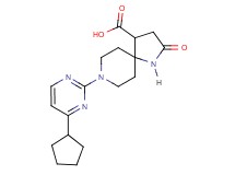 8-(4-cyclopentyl-2-pyrimidinyl)-2-oxo-1,8-diazaspiro[4.5]decane-4-carboxylic acid