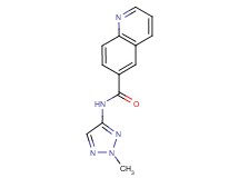 N-(2-methyl-2H-1,2,3-triazol-4-yl)-6-quinolinecarboxamide trifluoroacetate