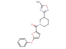 3-(5-methyl-1,2,4-oxadiazol-3-yl)-1-(5-phenoxy-2-furoyl)piperidine