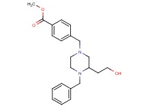 methyl 4-{[4-benzyl-3-(2-hydroxyethyl)-1-piperazinyl]methyl}benzoate