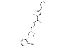 N-{2-[3-(2-methylphenyl)-1-pyrrolidinyl]ethyl}-3-propyl-1H-pyrazole-5-carboxamide