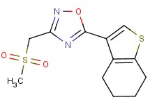 3-[(methylsulfonyl)methyl]-5-(4,5,6,7-tetrahydro-1-benzothien-3-yl)-1,2,4-oxadiazole