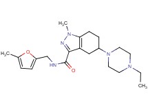 5-(4-ethyl-1-piperazinyl)-1-methyl-N-[(5-methyl-2-furyl)methyl]-4,5,6,7-tetrahydro-1H-indazole-3-carboxamide