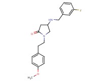 4-[(3-fluorobenzyl)amino]-1-[2-(4-methoxyphenyl)ethyl]-2-pyrrolidinone