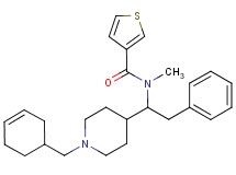 N-{1-[1-(3-cyclohexen-1-ylmethyl)-4-piperidinyl]-2-phenylethyl}-N-methyl-3-thiophenecarboxamide