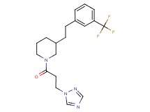 1-[3-(1H-1,2,4-triazol-1-yl)propanoyl]-3-{2-[3-(trifluoromethyl)phenyl]ethyl}piperidine