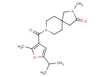 8-(5-isopropyl-2-methyl-3-furoyl)-2-methyl-2,8-diazaspiro[4.5]decan-3-one