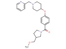 2-{[4-(4-{[3-(methoxymethyl)-1-pyrrolidinyl]carbonyl}phenoxy)-1-piperidinyl]methyl}pyridine