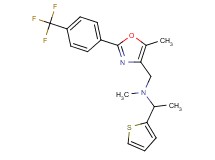 N-methyl-N-({5-methyl-2-[4-(trifluoromethyl)phenyl]-1,3-oxazol-4-yl}methyl)-1-(2-thienyl)ethanamine