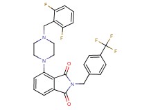 4-[4-(2,6-difluorobenzyl)-1-piperazinyl]-2-[4-(trifluoromethyl)benzyl]-1H-isoindole-1,3(2H)-dione