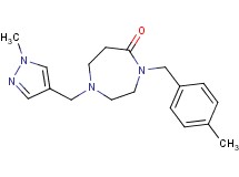 4-(4-methylbenzyl)-1-[(1-methyl-1H-pyrazol-4-yl)methyl]-1,4-diazepan-5-one